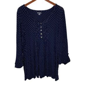 Kim Rogers Women's 3/4 Sleeve Honeycomb Top 1X